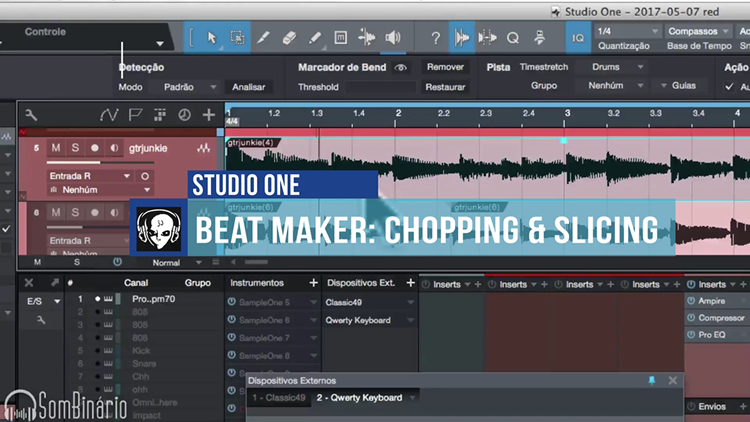 Técnica de Chopping & Slicing usando o Studio One