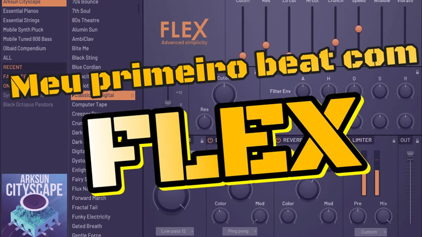 Meu primeiro Beat com o Flex do FL Studio