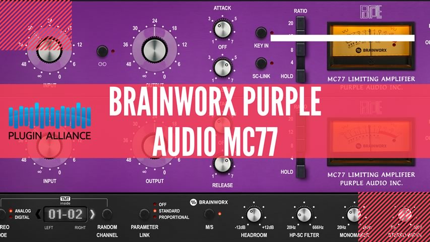 Plugin Alliance Brainworx Purple MC 77