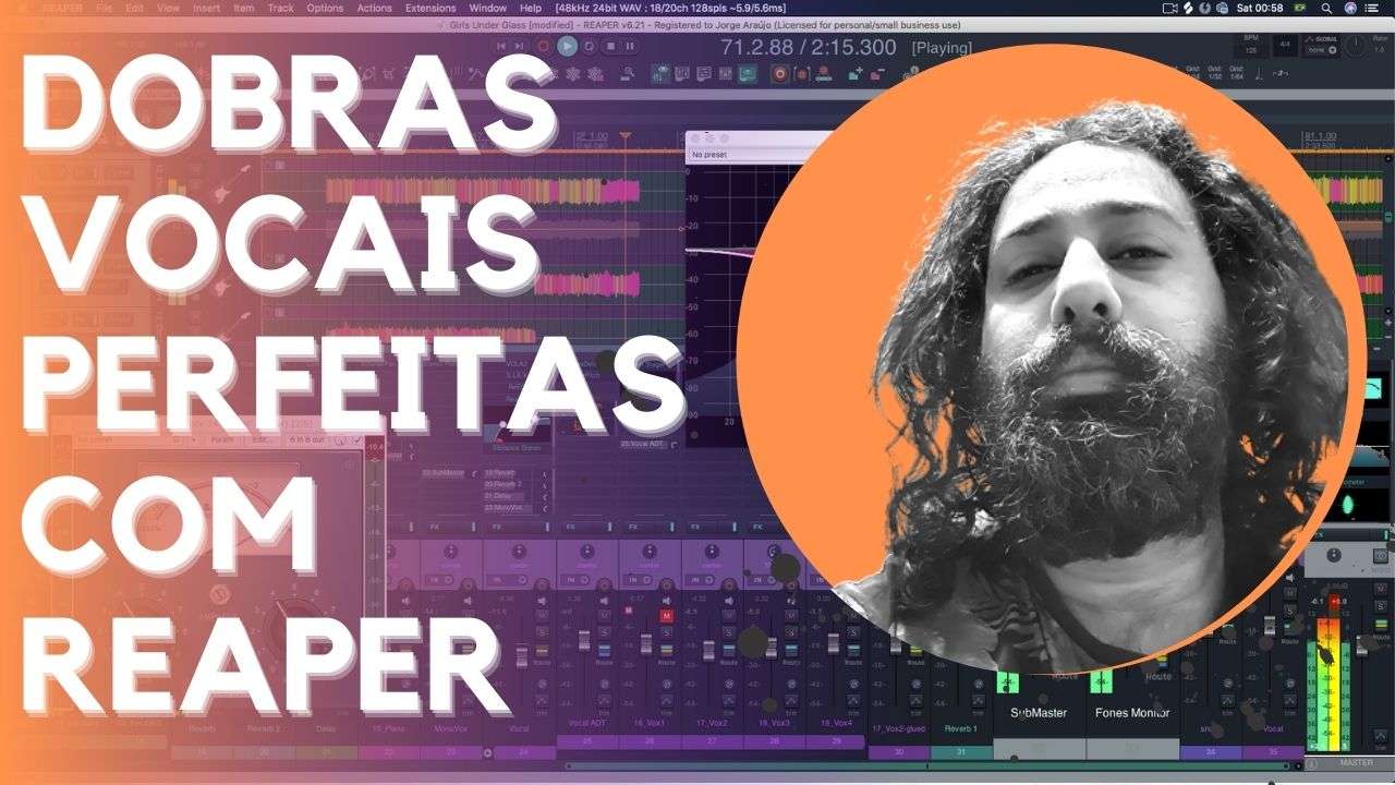 Dobras vocais perfeitas com REAPER