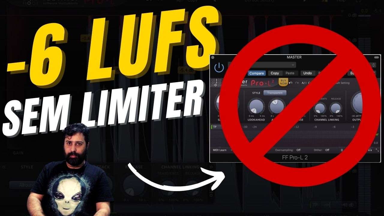 -6 LUFS sem Limiter