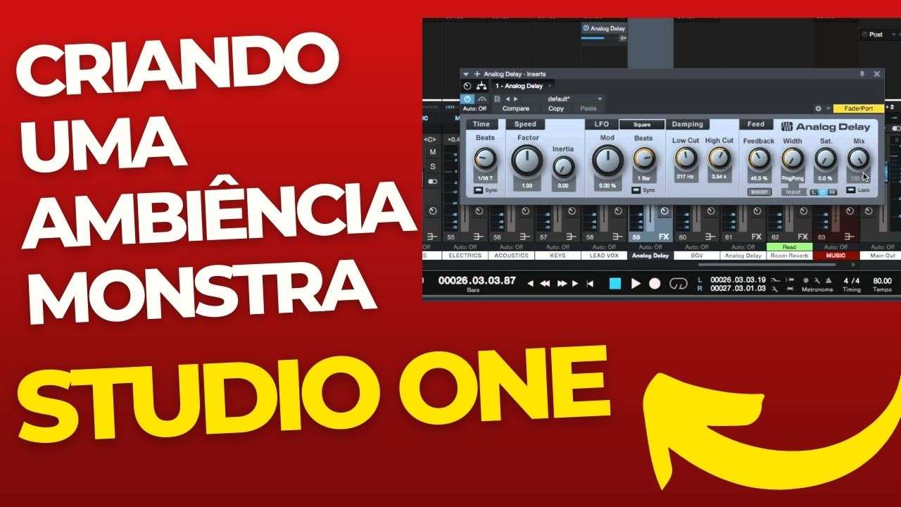 Criando uma Ambiência Monstra no Studio One