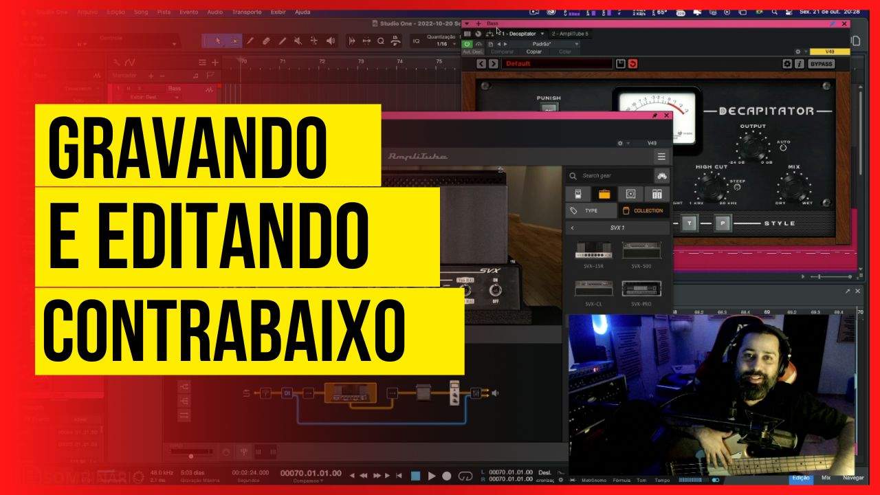 Gravando e Editando Contrabaixo no Studio One