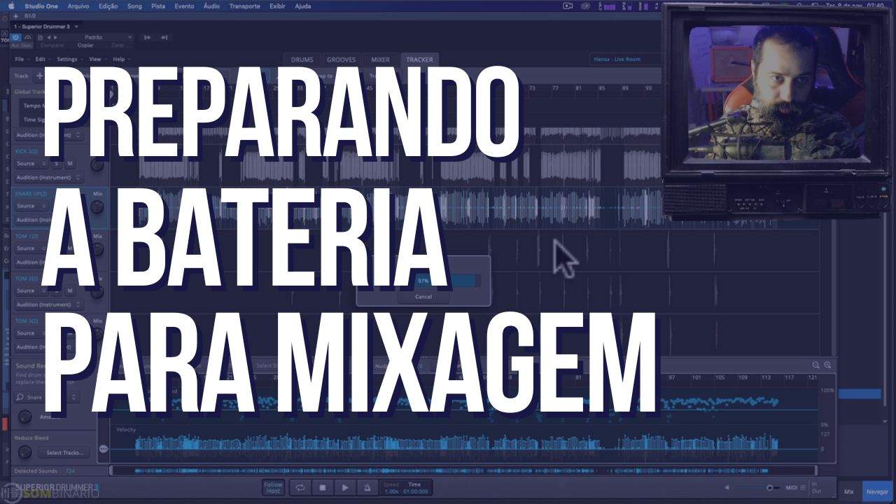 Preparando a Bateria para Mixagem