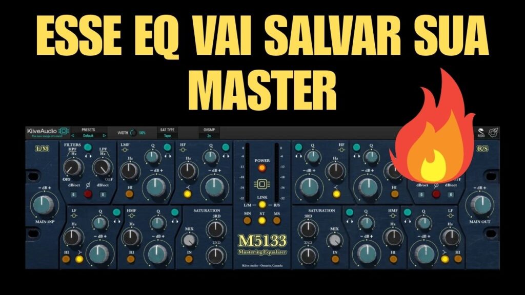 M5133 Mastering Equalizer da Kiive Audio: Qualidade de Masterização com Saturação Exclusiva