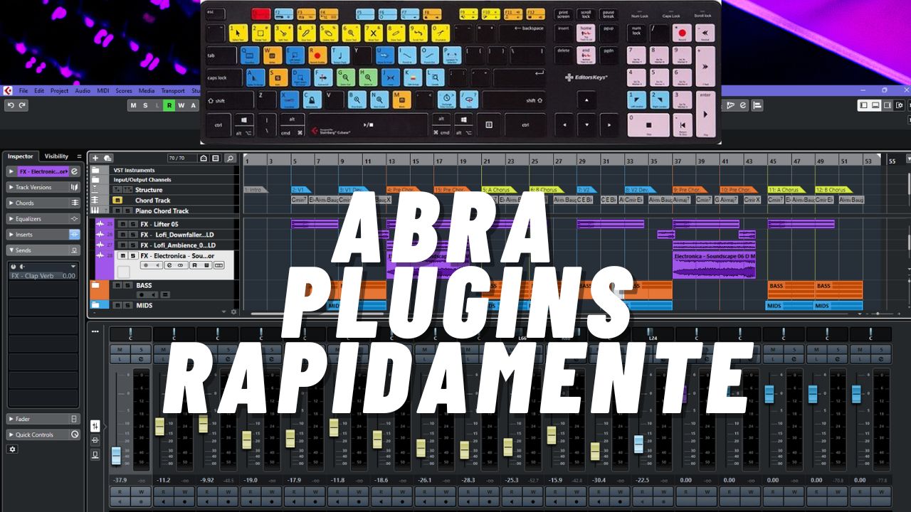 Como Atribuir Atalhos no Cubase 14 para Abrir Plugins de um Canal Específico