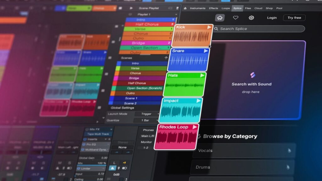 Como Usar o Splice no Studio One para Encontrar Loops e Samples que Combinem com Sua Track