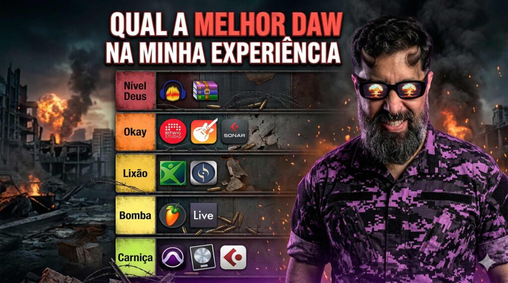 Minha Tier List das DAWs mais Populares: Qual a Melhor para Você?