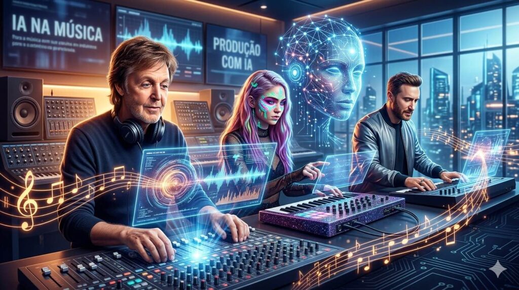 De McCartney a Timbaland: Casos Reais de Inteligência Artificial na Produção Musical Profissional