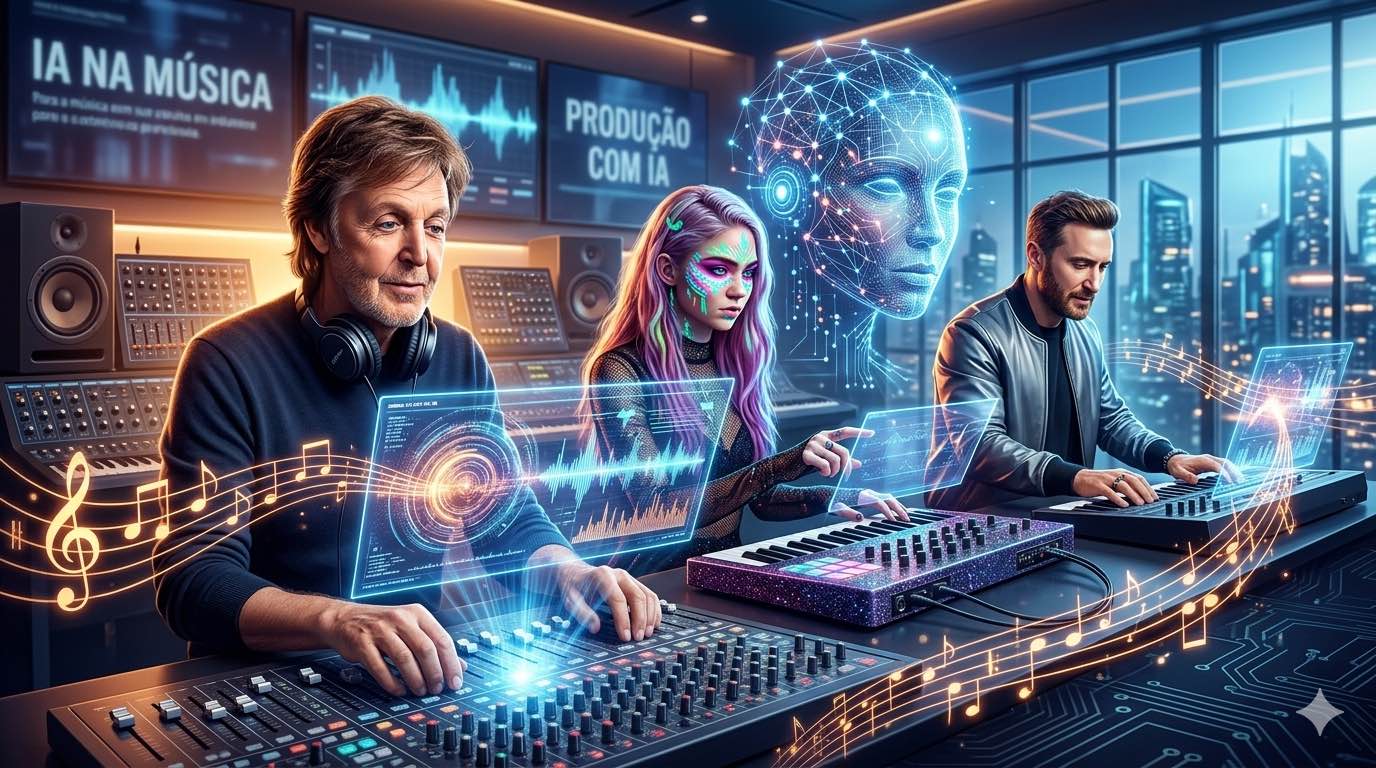 De McCartney a Timbaland: Casos Reais de Inteligência Artificial na Produção Musical Profissional