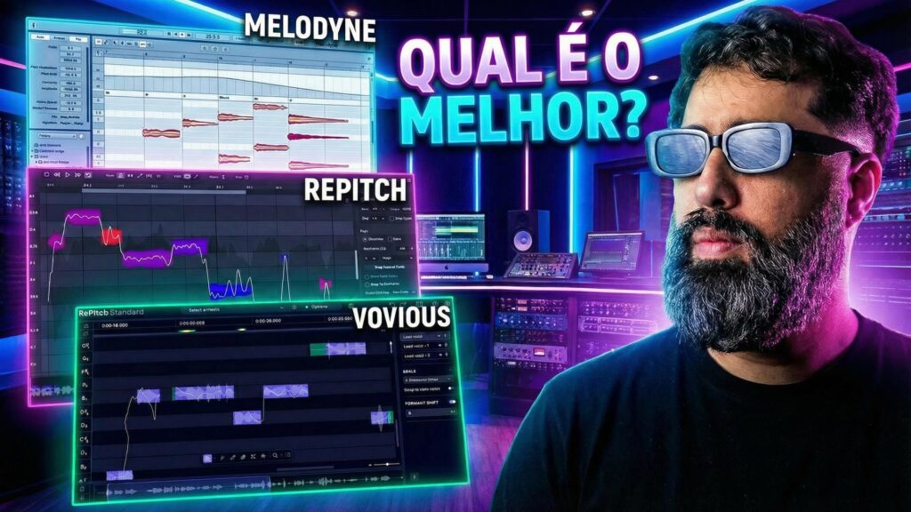 Melodyne vs Vovious vs RePitch: O teste definitivo de afinação vocal