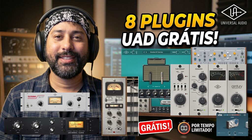 8 Plugins da UAD Gratuitos Por Tempo Limitado
