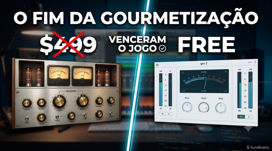 O Fim da Gourmetização no Áudio: Por que os Plugins Gratuitos estão vencendo o Jogo